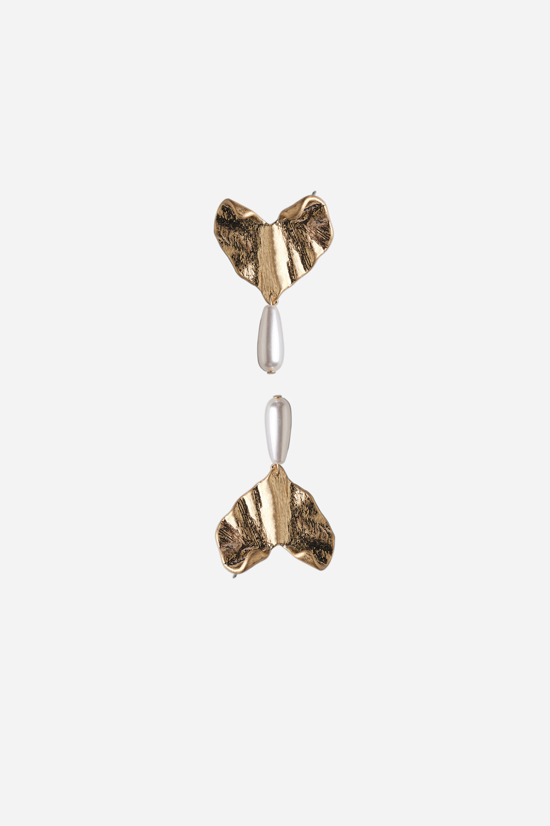 Textured Leaf Drop Earrings, , image 4